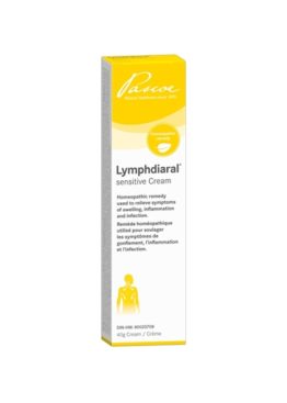 Lymphdiaral belongs in your first aid kit: Lymphdiaral® sensitive-cream is a homeopathic remedy used to relieve symptoms of swelling and inflammation, such as pain, fever, swollen lymph nodes due to injury or recurrent conditions such as earaches, tonsillitis and sinusitis. It has been used worldwide for over 50 years and has excellent tolerability. The sensitive-cream from Pascoe is a great option for children and for application on sensitive areas. Common Types of Inflammation and Swelling: Earaches, Sore throat or tonsillitis, Sinus congestion and stuffy nose, Swollen ankles, Sunburns, Bug bites, Sports injuries, Back injuries/lower back pain Application of Lymphdiaral sensitive-Cream To learn more about how to apply Lymphdiaral sensitive-Cream, please see the Applying Cream guide here. What Are the Benefits of Lymphdiaral®: Odorless and non-greasy, Excellent tolerability, Steroid-free, cortisone-free, inflammation-relief Lymphdiaral® Sensitive Drainage-Cream is an effective first aid to relieve symptoms of injuries and also a great remedy for relieving symptoms of chronic injuries or recurrent conditions. It is suitable for children over the age of 2.