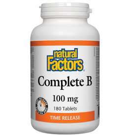 Natural Factors Complete B 100mg Time Release 180 Tablets