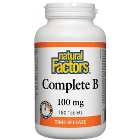 Natural Factors Complete B 100mg Time Release 180 Tablets
