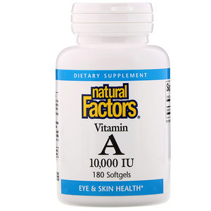Natural Factors Vitamin A 10000 IU 180 softgels