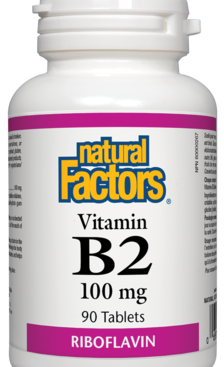 Natural Factors B2 Riboflavin 100 mg 90 Tablets 90 Tablets