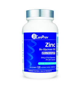 CanPrev Zinc Bis-Glycinate 50 UltraStrength 120 vegicaps