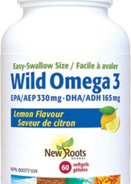 NEW ROOTS WILD OMEGA 3 330:165 EASY SWALLOW 60caps