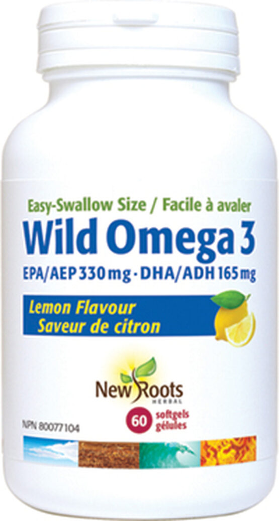 NEW ROOTS WILD OMEGA 3 330:165 EASY SWALLOW 60caps