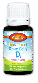Carlson Laboratories Super Daily D3 For Baby - 400 IU