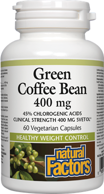 Natural Factors Green Coffee Bean 400mg 60 Capsules 60 Vegetarian Capsules