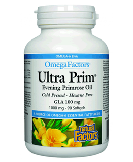 Natural Factors Ultra Prim - Evening Primrose Oil 1000 mg 90 Softgels