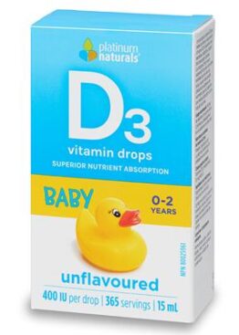 PLATINUM Vitamin D3 Drops for Babies (400 iu - 15 ml )