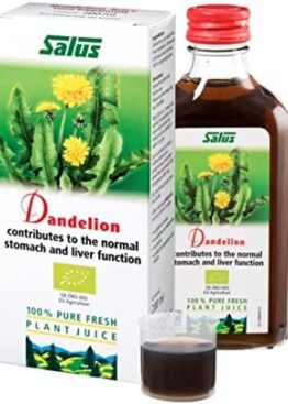 Salus Dandelion Fresh Plant Juice | Herbal Supplement for Kidney and Liver Cleanse and Detox 200 ml