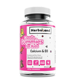 Herbaland Classic Gummy For Kids: Calcium & D 60 gammis
