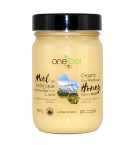 OneRoot Organic Raw Wildflower Honey 500 g