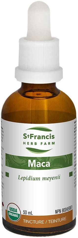 St Francis Herb Farm - Maca Root Herbal Tincture Extract – Stress Control, Sexual Health - 50 ml