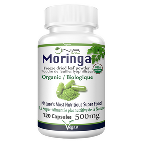Nia Pure Nature Organic Moringa 500 mg 120 Capsules