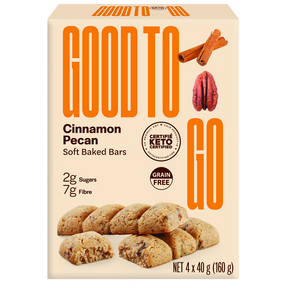 Good To Go Cinnamon Pecan Keto Bars 4 x 40 g (160 g)