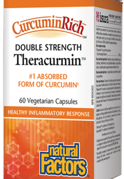 Natural Factors Double Strength CurcuminRich Theracurmin 60 Capsules 60 Capsules
