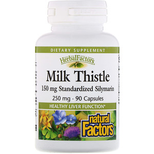 Natural Factors Milk Thistle - 150 mg Silymarin 90 Capsules 90 Capsules