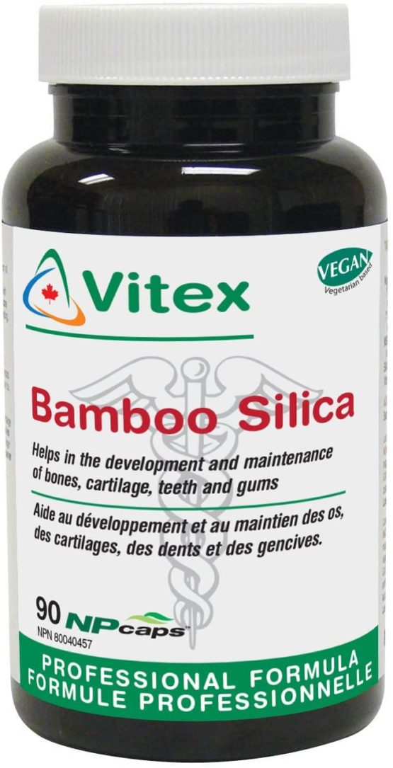 Vitex Nutrition Bamboo silica 100mg, development + maintenance of bone, cartilage, teeth and gums, 90 Count