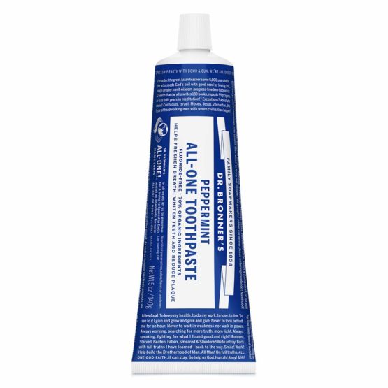 Dr. Bronner's All-One Toothpaste Peppermint -- 5 oz