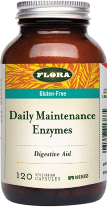 Flora Daily Maintenance Enzymes 120 Capsules