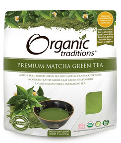 Organic Traditions Matcha Tea, Premium 100 g