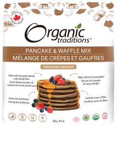 Organic Traditions Pancake And Waffle Mix- Chocolate 300 g