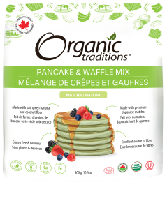 Organic Traditions Pancake And Waffle Mix- Matcha 300 g