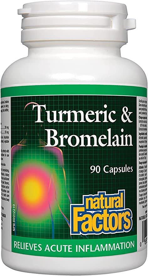 Natural Factors Turmeric & Bromelain 90 caps