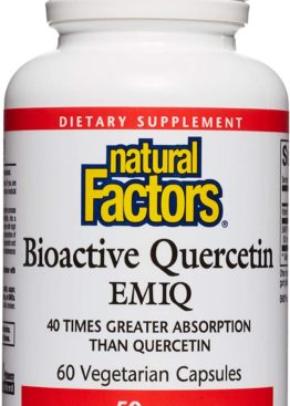 Natural Factors, Biaoctive Quercetin EMIQ, 50 mg, 60 Vegetarian Capsule