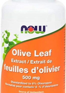 NOW Olive Leaf extract 6% 500mg 60 Veg Capsules