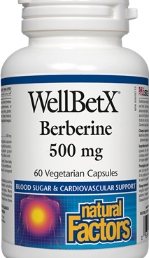 Natural Factors WellBetX Berberine 500mg, 60 Capsules 60 V-Caps