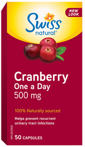 Swiss Naturals Cranberry One A Day 500mg 50 Caps