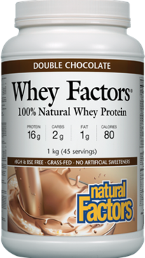 Natural Factors Whey Factors - Double Chocolate Flavour 1 kg