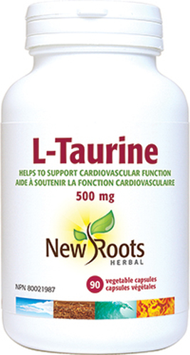 New Roots Herbal L-Taurine 500mg 90 Capsules