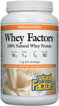 Natural Factors Whey Factors - Unflavoured 1 kg