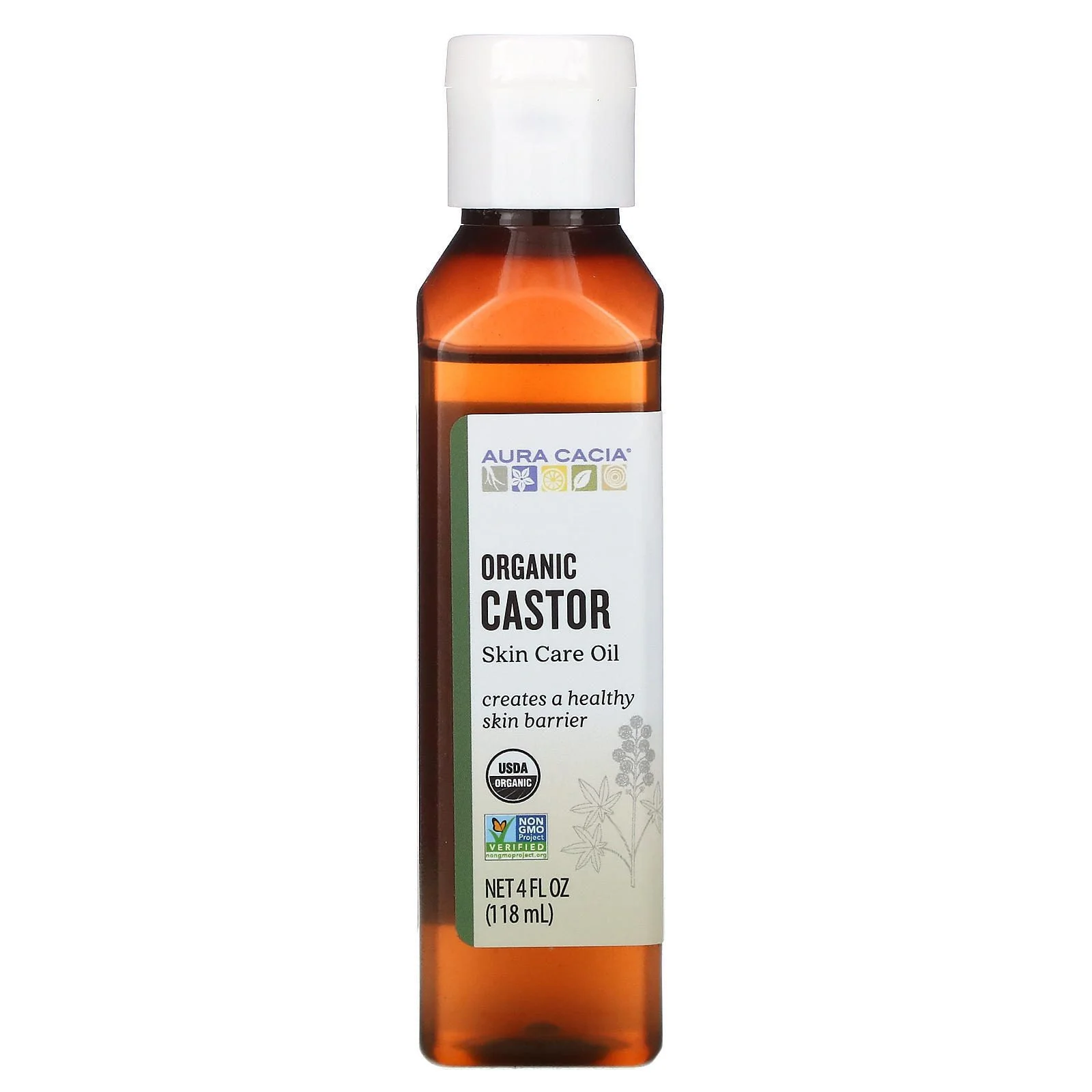 Aura Cacia Organic Castor Oil 118ml