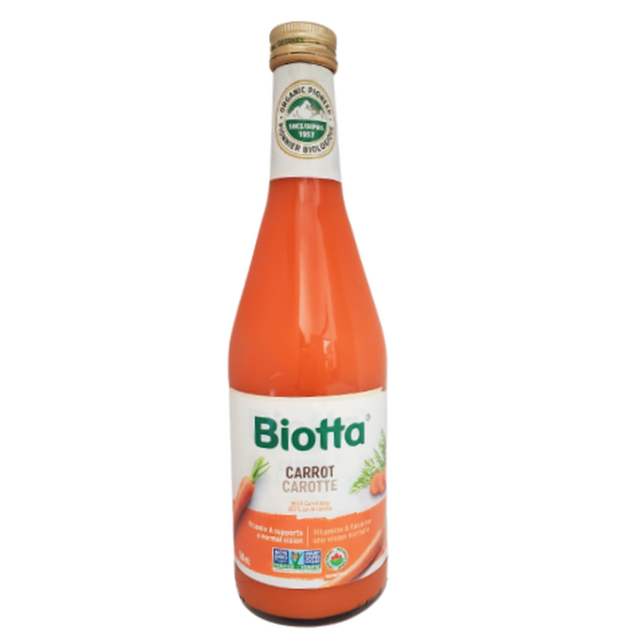 Biotta Organic Carrot Juice 100% Natural 500 mL