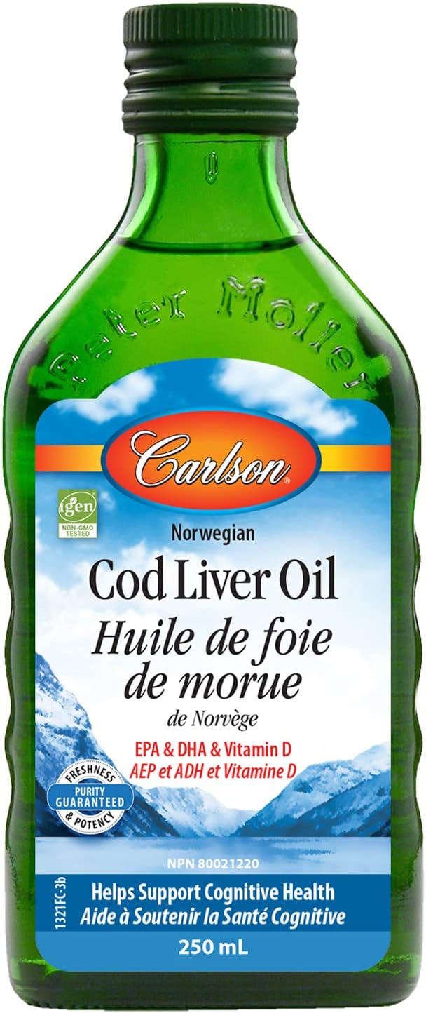 Carlson Norwegian Cod Liver Oil Liquid 250 ml