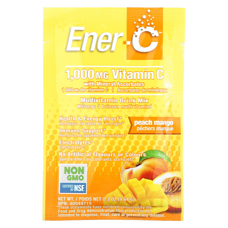 Ener-C drink mix peach mango 9.64 g