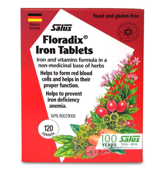Floradix Iron 10 mg 120 tablets