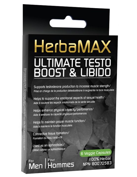HerbaMAX Ultimate Testo Boost & Libido 6 capsules