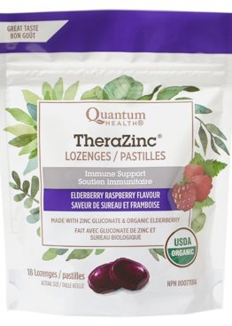 Quantum Health Thera Zinc Elderberry 18 Lozenges