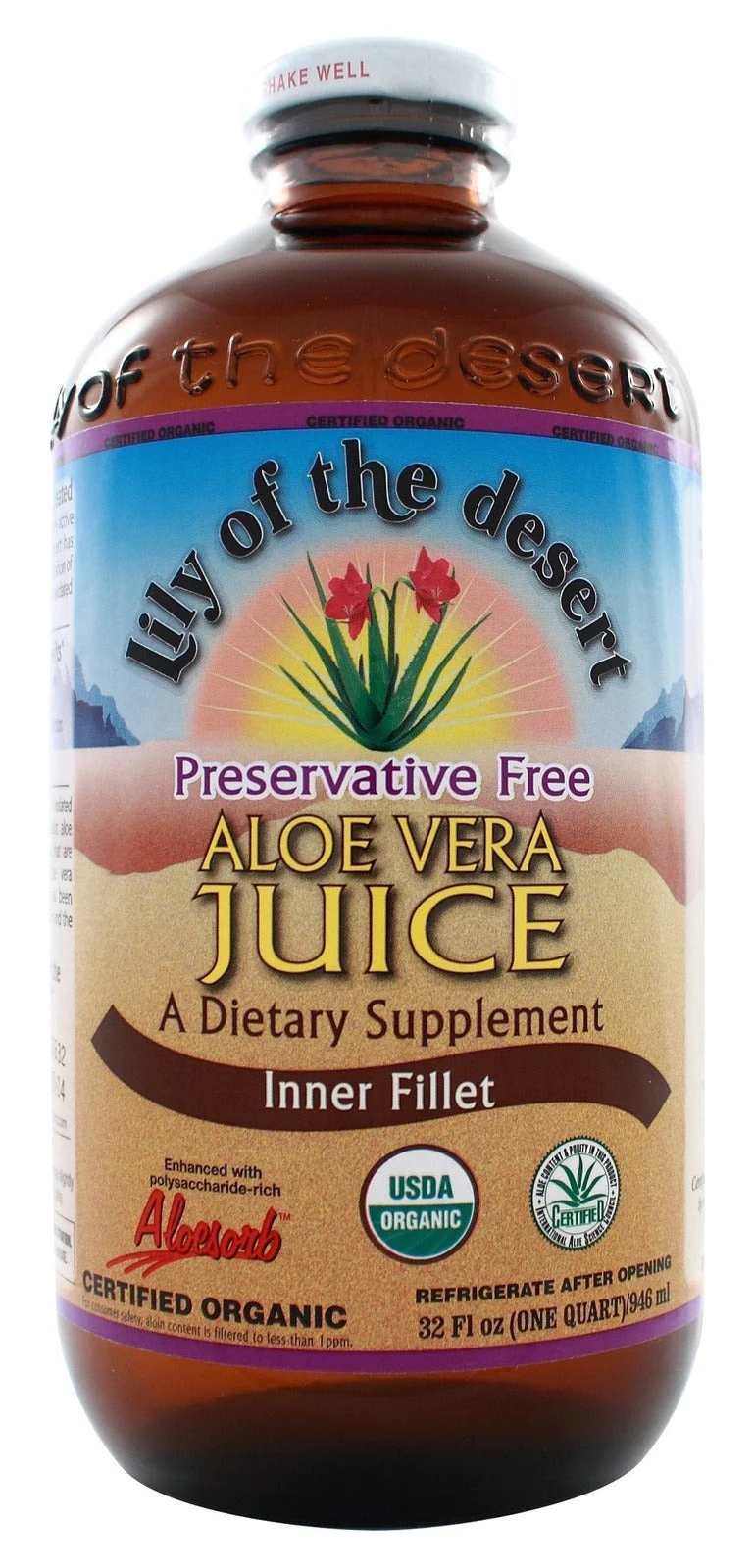Lily Of The Desert Aloe Vera Juice -Plstc 473 Ml