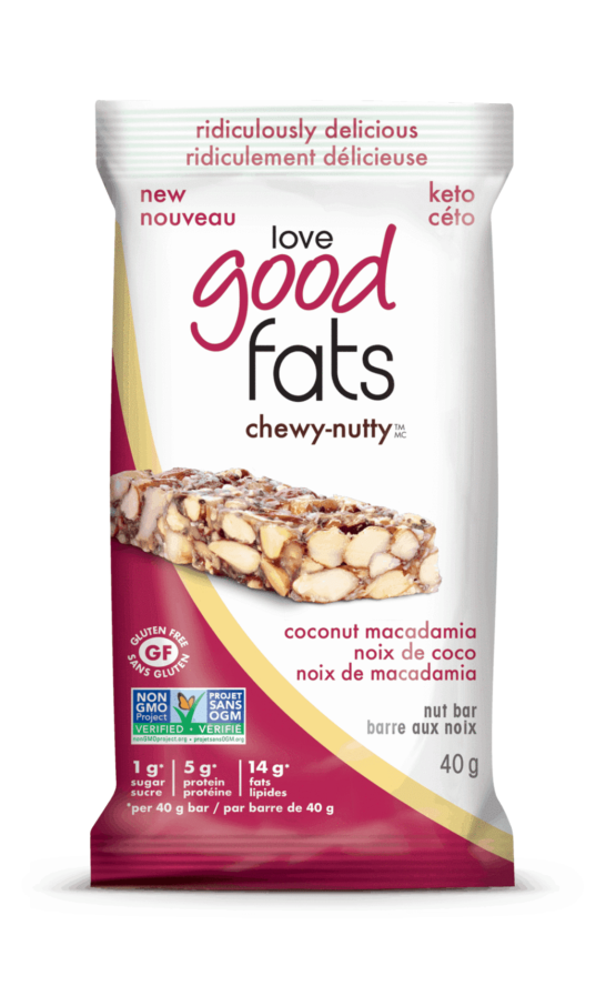 Love Good Fats Bars Coconut Macadamia Chewy Nutty Bar Image of Love Good Fats Bars Coconut Macadamia Chewy Nutty Bar