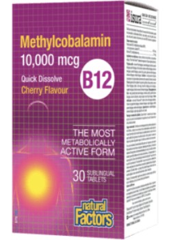 METHYLCOBALAMIN 10,000MCG (B12) (CHERRY) – 30 SUB TABS