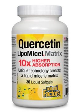 NATURAL FACTORS Quercetin Lipomicel Matrix (30 sgels)