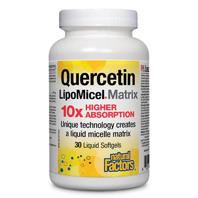 NATURAL FACTORS Quercetin Lipomicel Matrix (30 sgels)