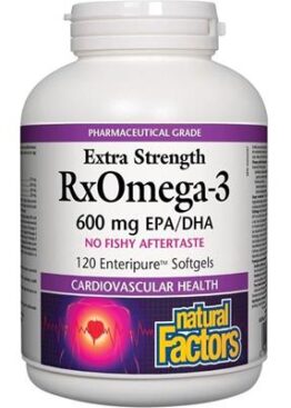 NATURAL FACTORS RxOmega-3 (600 mg - 120 sgels)