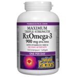 RxOmega-3 with Vitamin D3 Maximum Triple Strength 900 mg