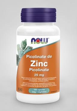 NOW Zinc Picolinate 25mg 100 V-Caps 100 capsules