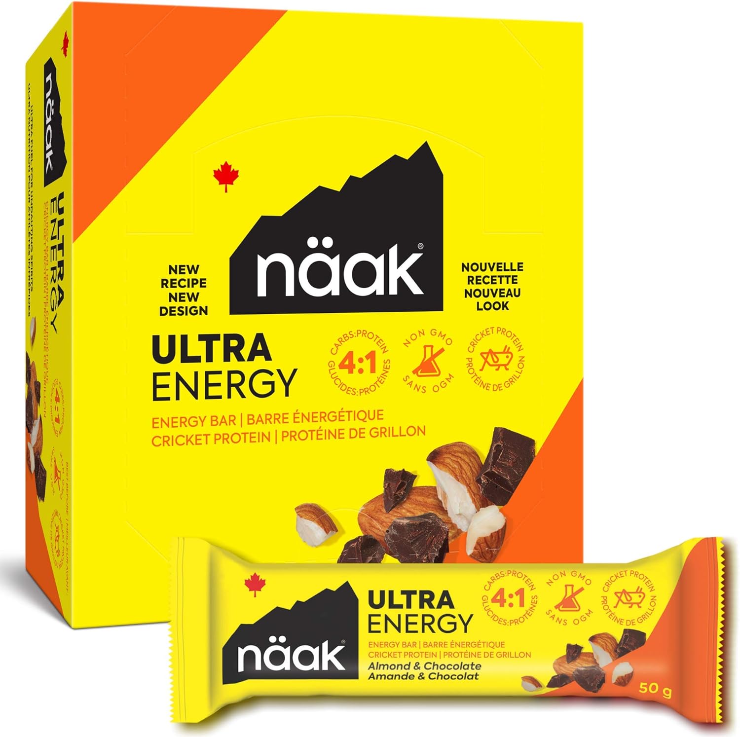 Naak Almond and Chocolate Energy Bar 50g 7